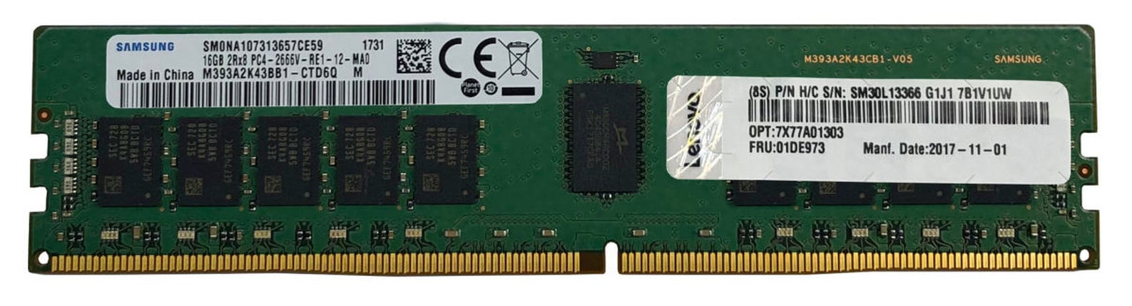 Lenovo TruDDR4 - DDR4 - module - 16 GB - DIMM 288-pin - 3200 MHz - unbuffer