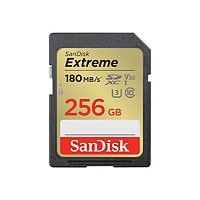 SanDisk Extreme - flash memory card - 256 GB - SDXC UHS-I