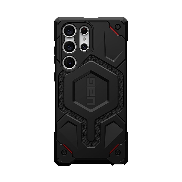 UAG Rugged Case for Galaxy S23 Ultra with Magnetic Charging  -  Kevlar Black