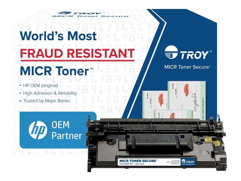 TROY MICR Toner Secure - High Yield - black - original - MICR toner cartridge