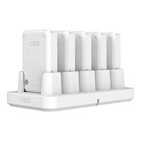 UAG Rugged Workflow 5-Slot Battery Charging Station Healthcare- White