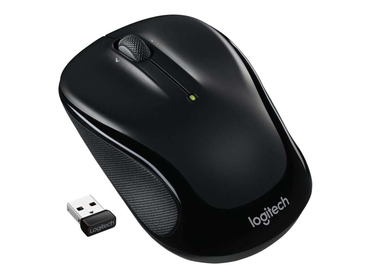 Logitech M325s Wireless Mouse, 2.4 GHz with USB Receiver, Black - souris - 2.4 GHz - noir