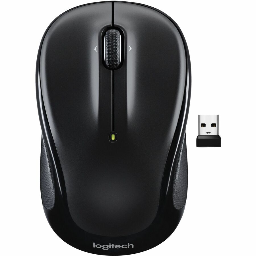 Logitech M325s Wireless Mouse, 2.4 GHz with USB Receiver, Black - souris - 2.4 GHz - noir