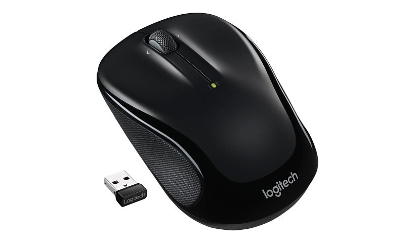 Logitech M325s Wireless Mouse, 2.4 GHz with USB Receiver, Black - souris - 2.4 GHz - noir