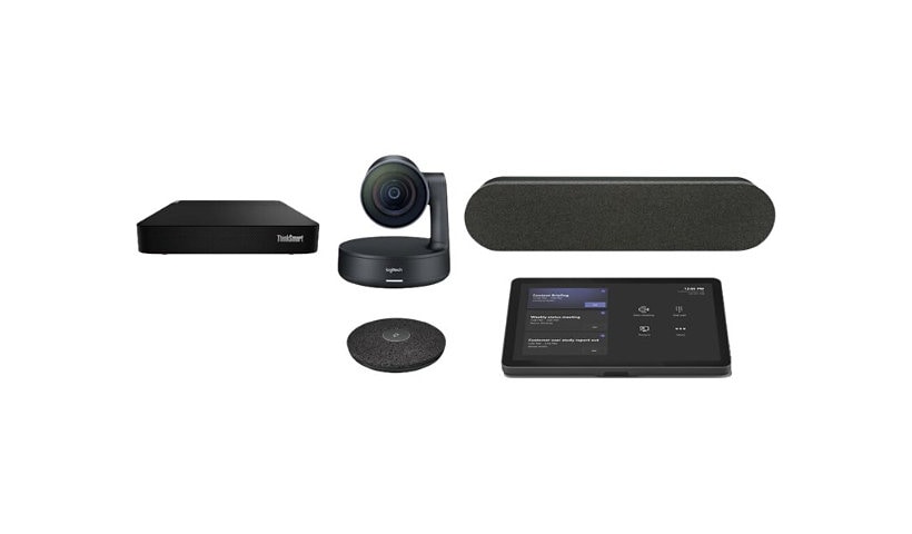 Logitech Medium Microsoft Teams Rooms on Windows with Tap + Rally System + Lenovo ThinkSmart Core - video conferencing