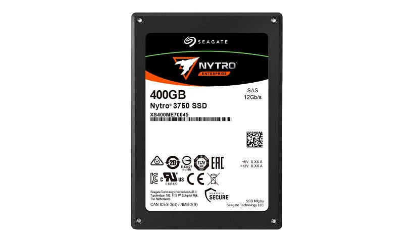 Seagate Nytro 3750 XS400ME70045 - SSD - Write Intensive - 400 GB - SAS 12Gb/s