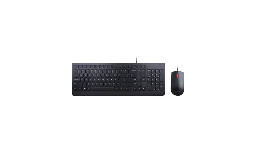Lenovo Essential Wired Combo - keyboard and mouse set - Canadian French Input Device