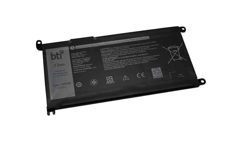 BTI - notebook battery - Li-Ion - 3013 mAh - 33 Wh