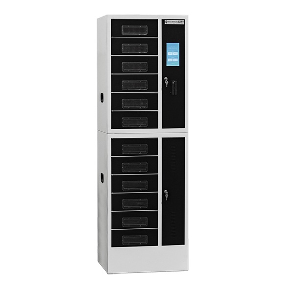 Anywhere Cart 12 Bay Secure Charging Locker for Chromebooks,Laptops or Tablets