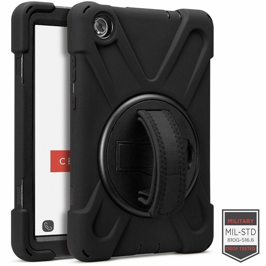 Cellairis Rapture Rugged - Lenovo Tab M8 HD TB-8505 w/ Kickstand and Hand Strap Black