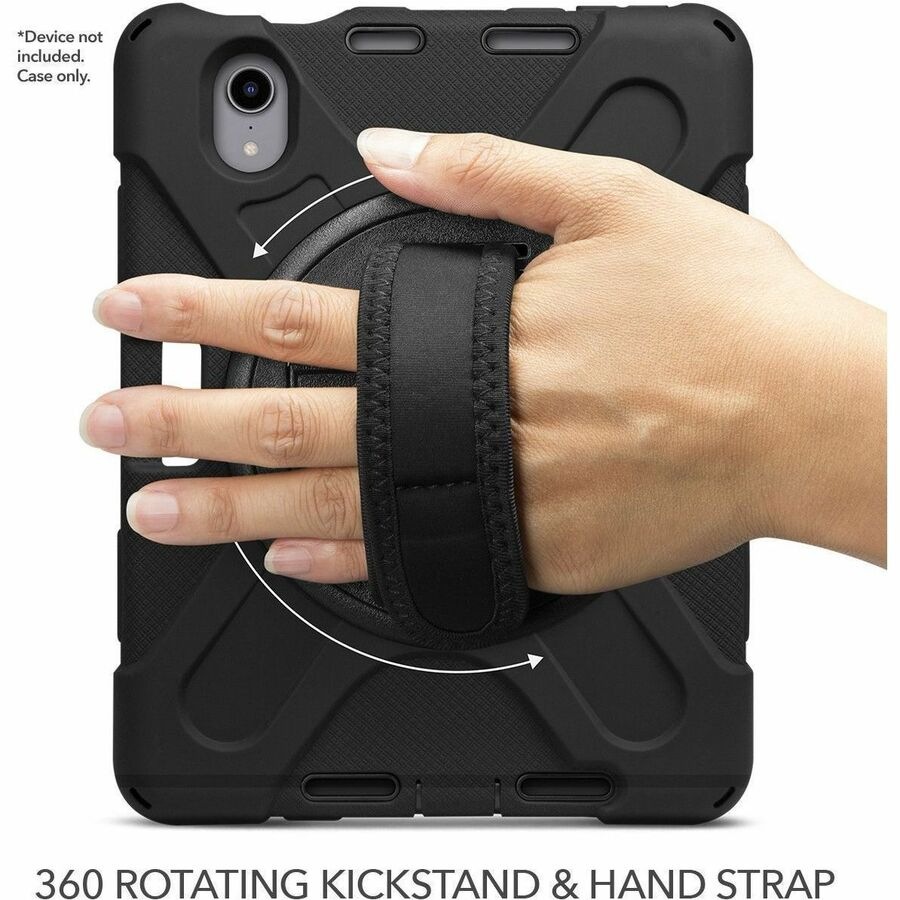 Thumbnail 2 of 10 for Cellairis Rapture Rugged - iPad Mini 6 w/ Kickstand and Hand Strap Black
