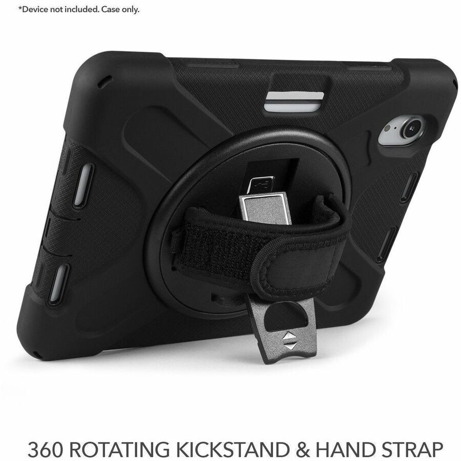 Thumbnail 3 of 10 for Cellairis Rapture Rugged - iPad Mini 6 w/ Kickstand and Hand Strap Black