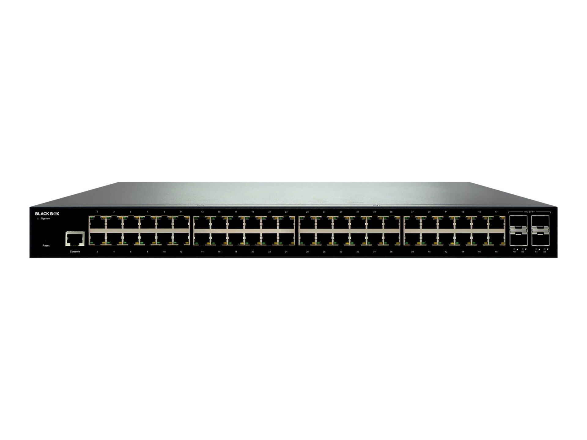 Black Box - switch - 48 ports - managed - rack-mountable