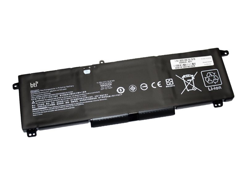 BTI - notebook battery - Li-Ion - 5833 mAh - 71 Wh