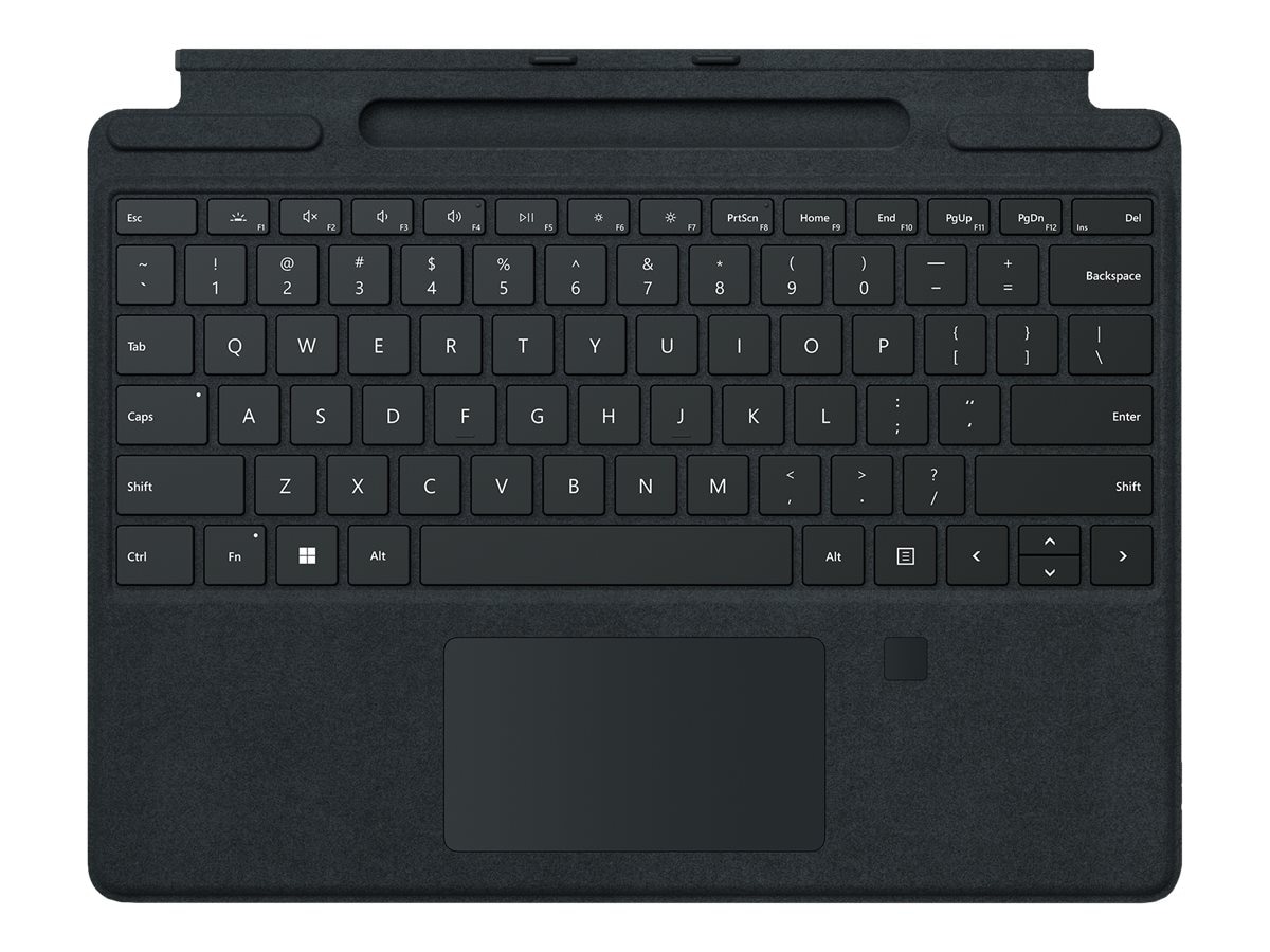 Microsoft Surface Pro Keyboard - Black Fingerprint Reader - Bilingual - Pro 9/8/X