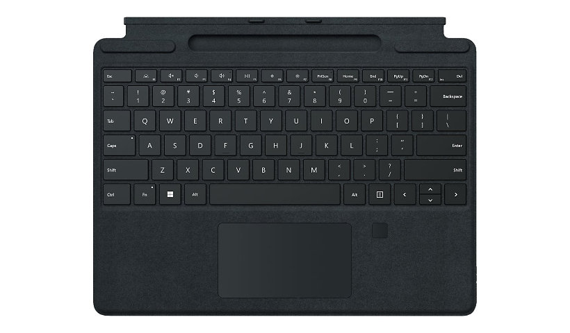 Microsoft Surface Pro Keyboard - Black Fingerprint Reader - Bilingual - Pro 9/8/X