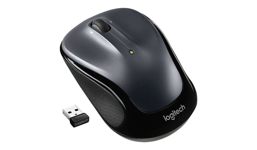 Logitech M325s Wireless Mouse, 2.4 GHz with USB Receiver, Dark Silver - mouse - 2.4 GHz - dark silver