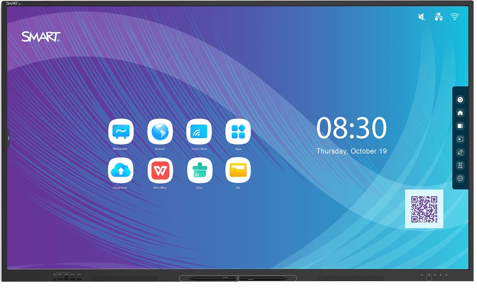 SMART Board GX075-V2 GX (V2) Series - 75" LED-backlit LCD display - 4K - for interactive communication