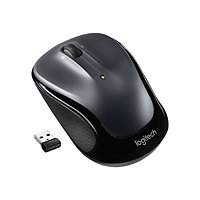 Logitech M325s Wireless Mouse, 2.4 GHz with USB Receiver, Dark Silver - mouse - 2.4 GHz - dark silver