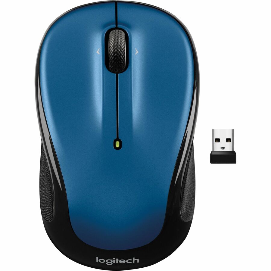 Logitech M325s Wireless Mouse, 2.4 GHz with USB Receiver, Blue - mouse - 2.4  GHz - blue - 910-006829 - Mice 