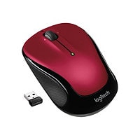 Logitech M325s Wireless Mouse, 2.4 GHz with USB Receiver, Red - mouse - 2.4