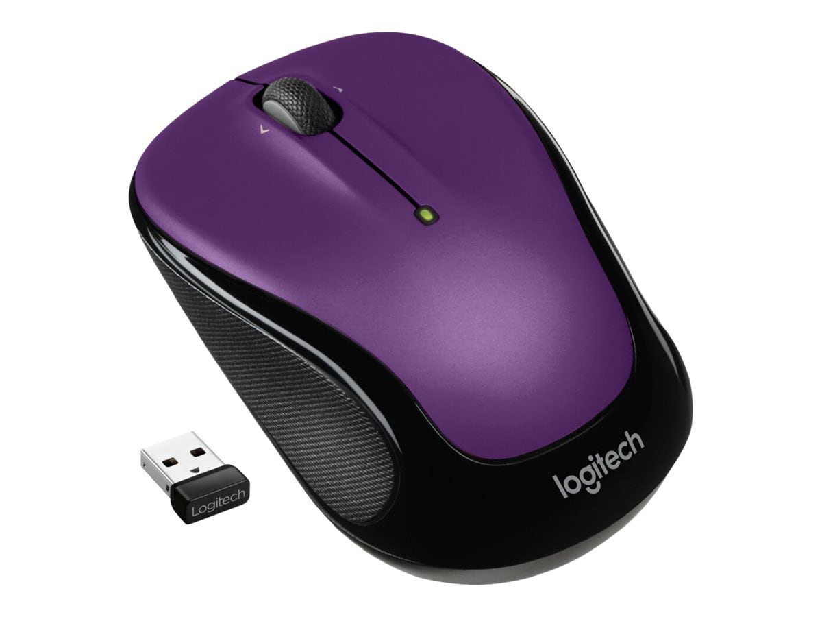 Logitech M325s Wireless Mouse, 2.4 GHz with USB Violet - mouse - 2.4 GHz - violet 910-006826 - Mice - CDW.com