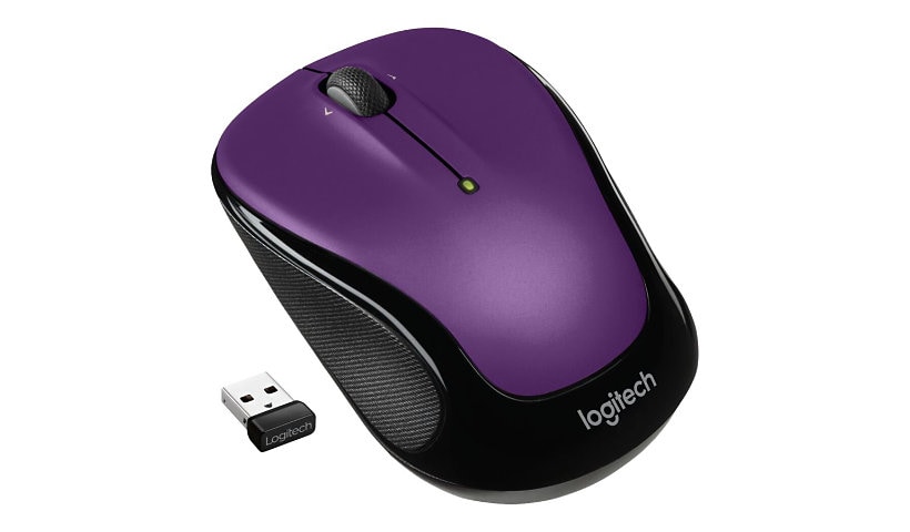 Logitech M325s Wireless Mouse, 2.4 GHz with USB Receiver, Vivid Violet - mouse - 2.4 GHz - violet