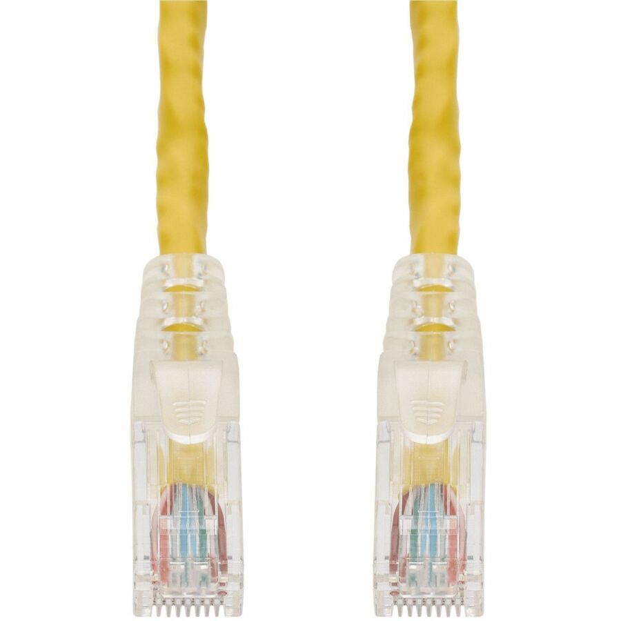 Proline 10ft Yellow CAT 6 PVC Ethernet Cable Snagless Easy Clear Boot TAA RJ-45 M/M
