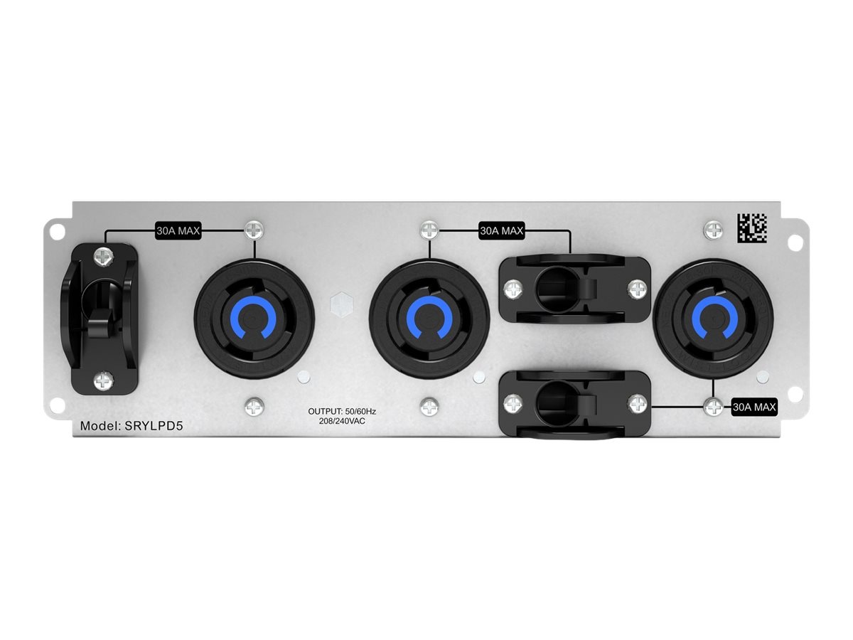APC by Schneider Electric Backplate Kit with 3x NEMA L6-30R Outlets for Sma