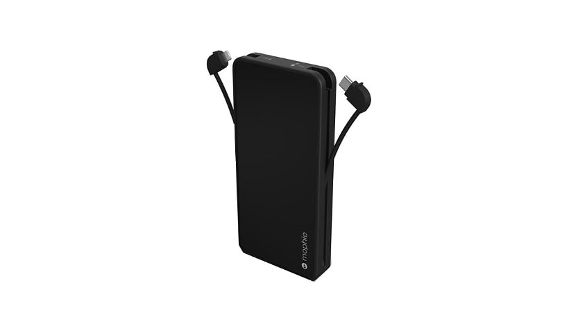ZAGG mophie Powerstation Plus Power Bank for AirPods,Watch,iPad,iPhone,USB-C Devices - Black