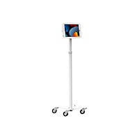 Compulocks iPad 10.9" 10th Gen Space Enclosure Medical Rolling Cart cart - for tablet - rolling kiosk - white