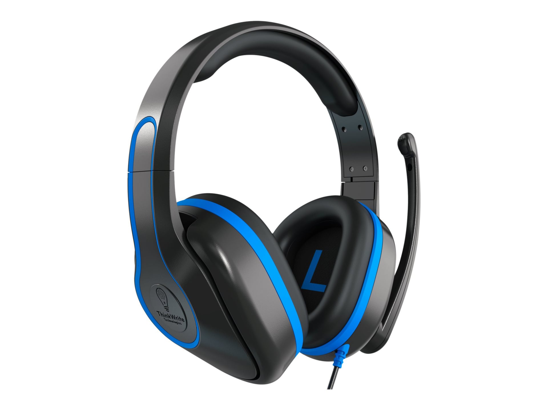 TWT Audio REVO TW330 - wired headset - USB-C plug - black and blue