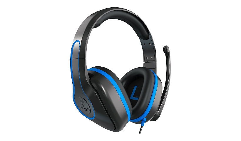 TWT Audio REVO TW330 - wired headset - USB-C plug - black and blue