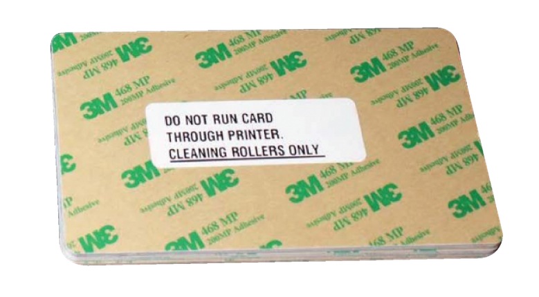 Entrust Double Sided Adhesive Cleaning Cards for CR500,SR200,SR300 Printers