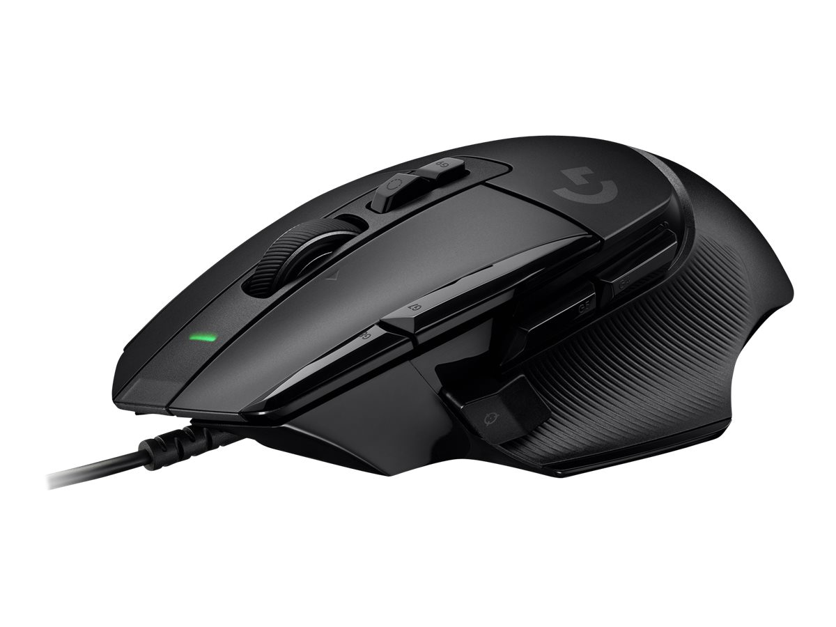 Logitech G502 X Wired Gaming Mouse LIGHTFORCE hybrid optical-mechanical primary switches, HERO 25K gaming sensor - USB