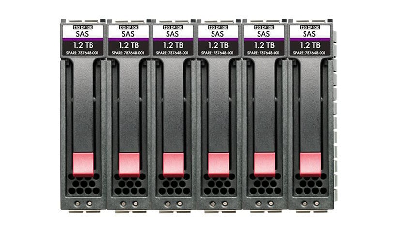 HPE Midline - hard drive - 12 TB - SAS 12Gb/s (pack of 6)