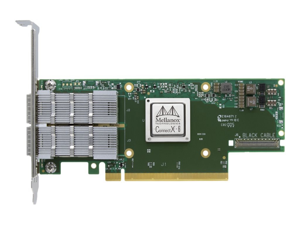 NVIDIA ConnectX-6 EN MCX613106A-VDAT - network adapter - PCIe 4.0 x16 - 200 Gigabit QSFP56 x 2