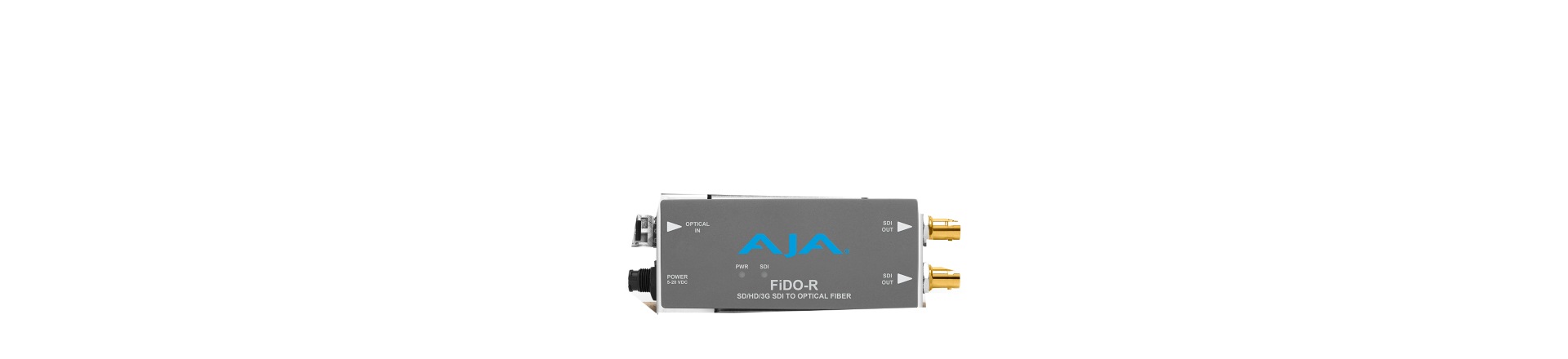 AJA FiDO-R-MM 1-Channel Multi-Mode LC Fiber to 3G-SDI Receiver - video exte