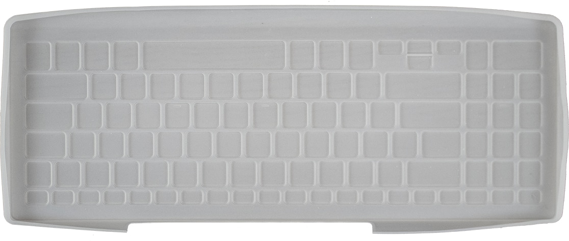 Seal Shield Key Fit - keyboard cover - silicone, in white box