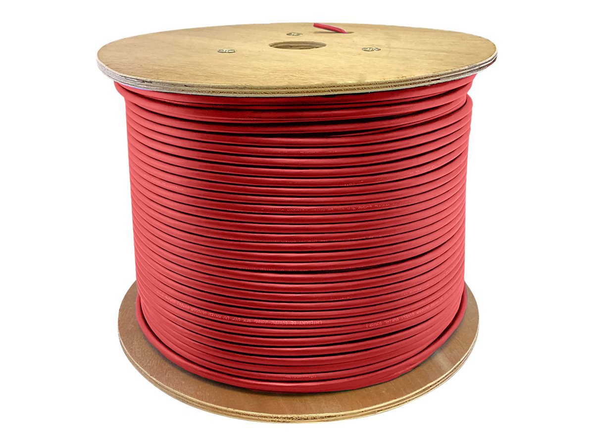 Proline 1000ft Non-Terminated Red CAT 5E PVC Bulk Cable
