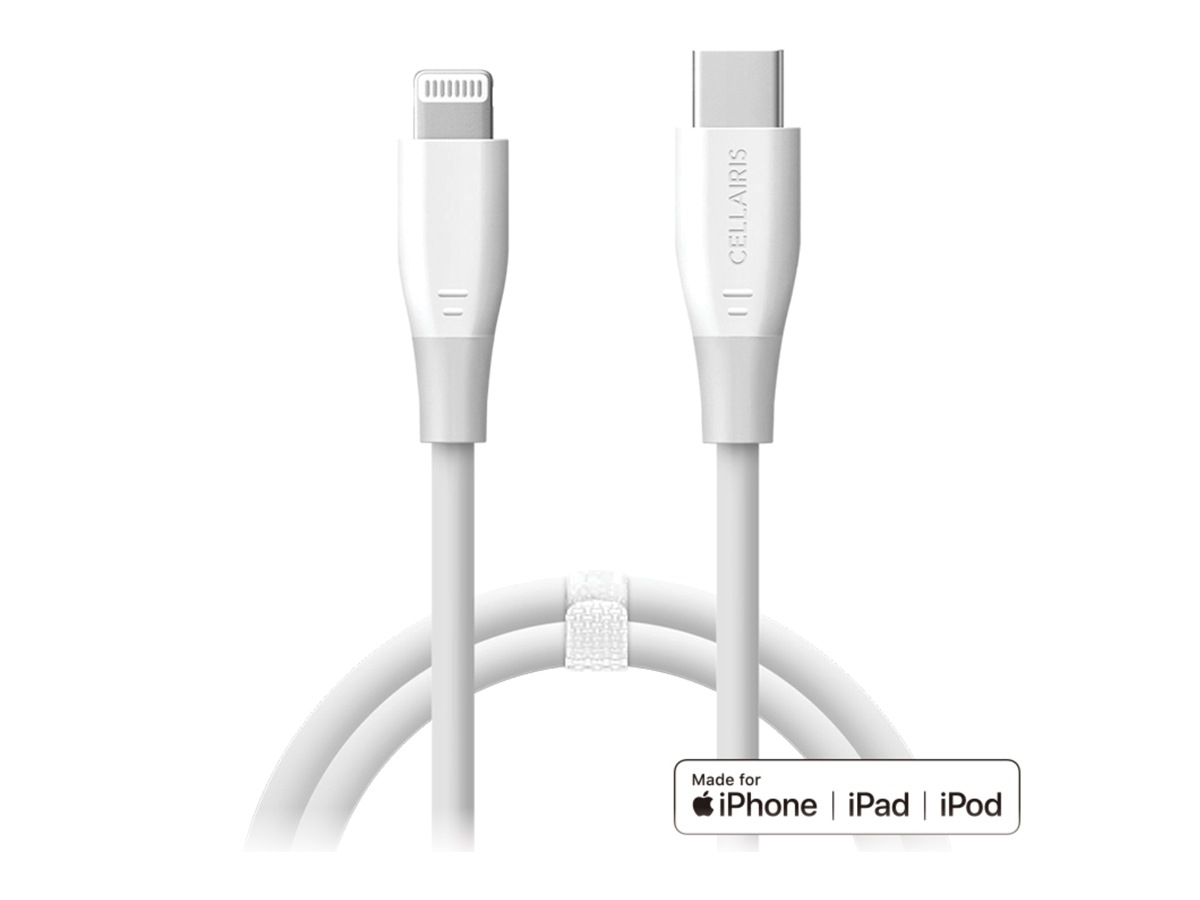 Cellairis Charge Cable - 3FT MFI Lightning to USB-C TPE White