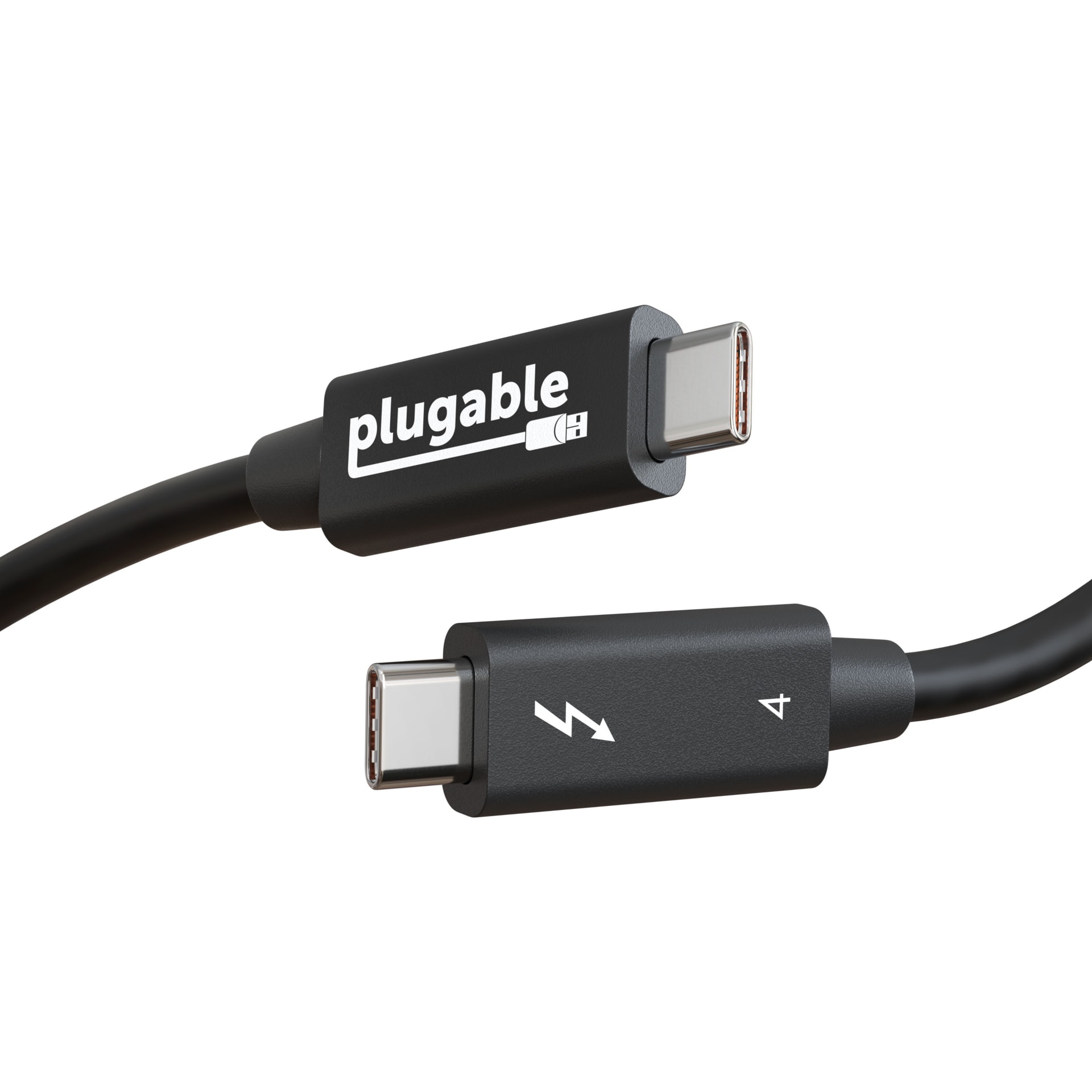 Plugable 3.2ft Thunderbolt 4 Cable,100W Charging,Single 8K or Dual 4K Displays,40Gbps Data Transfer,Driverless