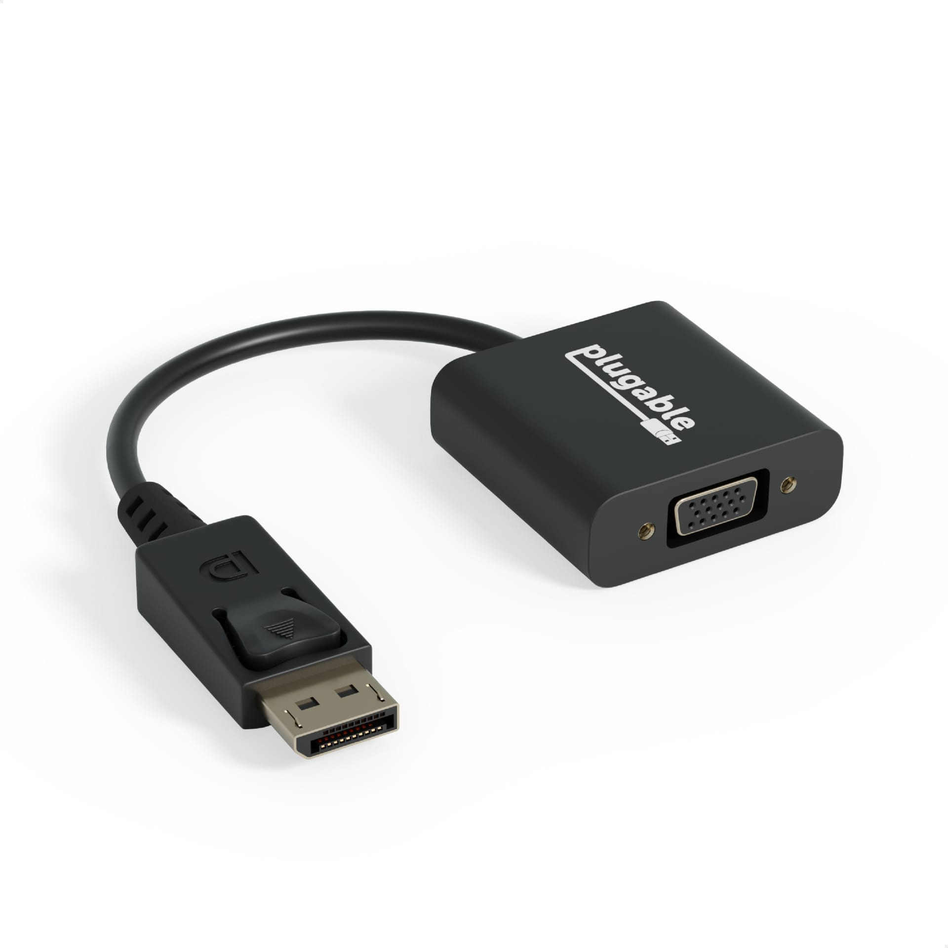 Plugable DisplayPort to VGA Adapter (Supports Windows and Linux Systems and Displays up to 1920x1080,Passive),Driverless