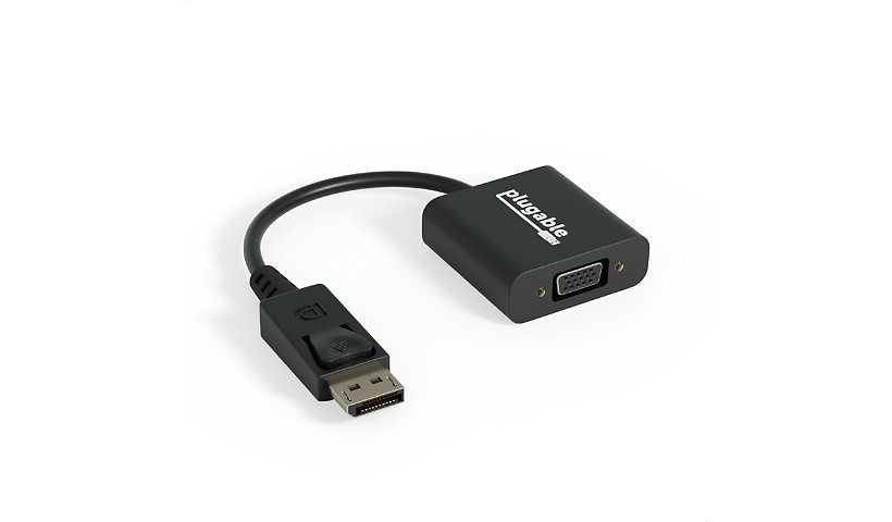 Plugable DisplayPort to VGA Adapter (Supports Windows and Linux Systems and Displays up to 1920x1080,Passive),Driverless