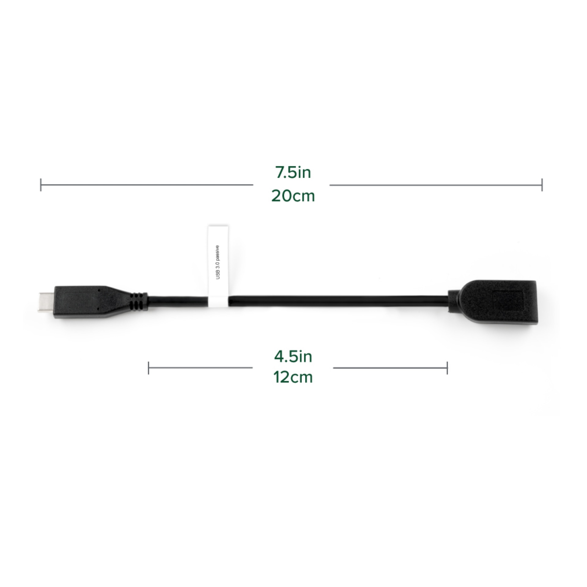 Thumbnail 3 of 5 for Plugable USB C to USB Adapter Cable,Connects USB Type C Laptop,Tablet,or Phone to USB 3.0 Device,Driverless