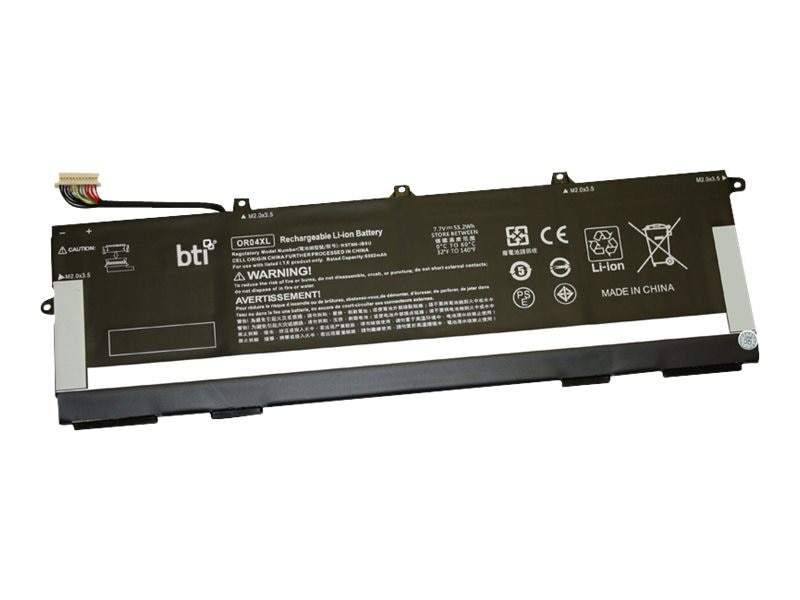 BTI OR04XL-BTI 7.7V 53.2WHR LI-ION BATTERY HSTNN-DB9C, L34209-2B1, HSTNN-IB8U, L34449-005, L34209-1B1, OR04053XL,