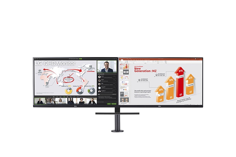 LG 27" Dual QHD Ergonomic Monitor