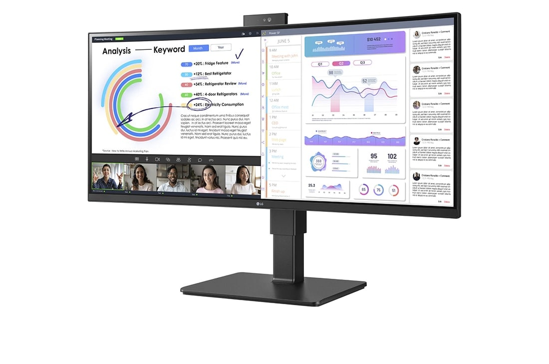 LG 34 Class UltraWide WQHD HDR10 IPS Monitor