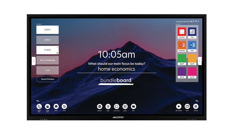 QOMO BundleBoard H 65" 4K Interactive LED Screen