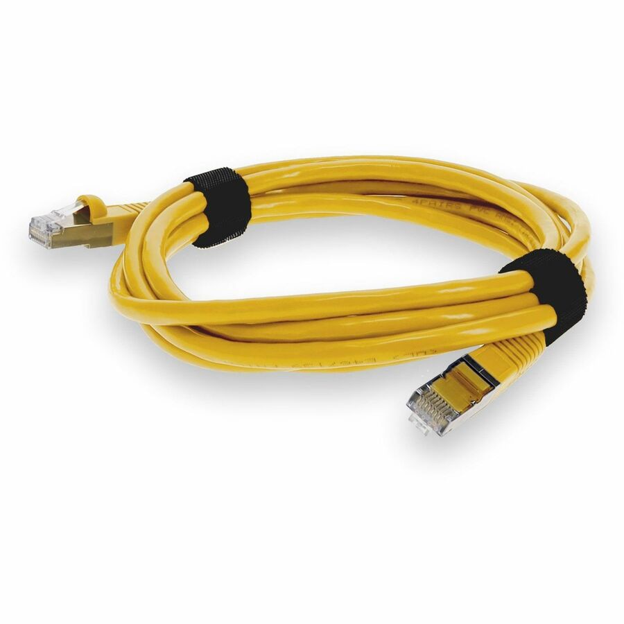 3ft Yellow CAT 7 Shielded PVC Ethernet Cable Snagless Bubble Boot RJ-45 M/M